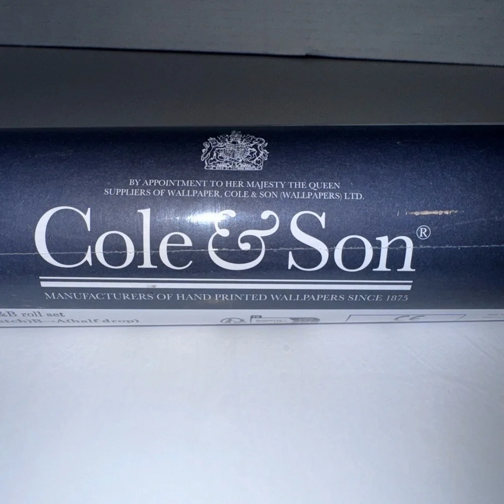 Anthropologie x Cole & Son Nuvolette Pearl Wallpaper one roll